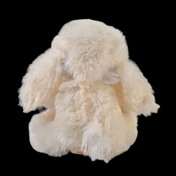 Dan Dee Bunny Rabbit 8" White Pink Bow Soft Eye Plush Stuffed Animal Easter - Picture 2 of 8